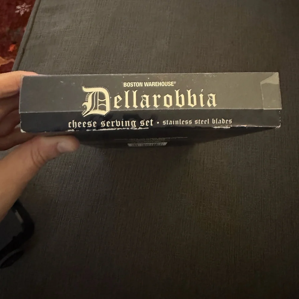 Boston Warehouse Dellarobbia 3pc Cheese Serving Set Stainless Steel